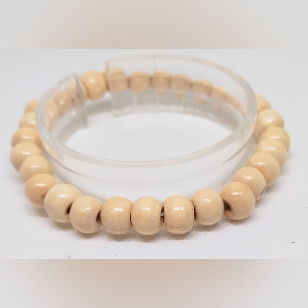 Men's bracelet beaded beads brown new e77